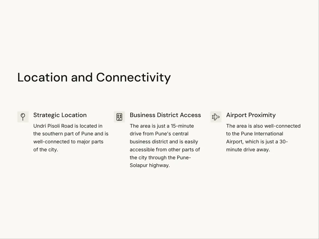 location and connectivity