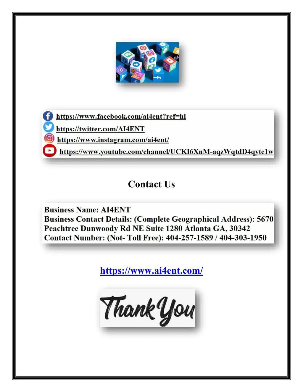 contact us