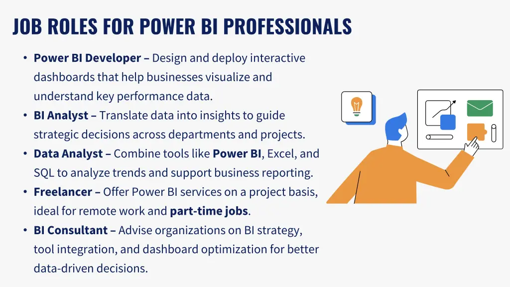 job roles for power bi professionals