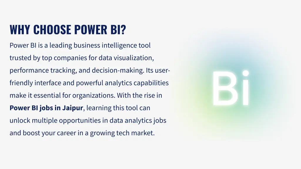 why choose power bi