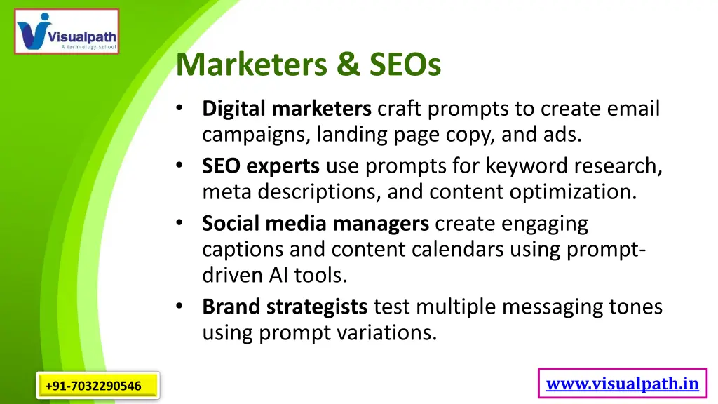 marketers seos digital marketers craft prompts