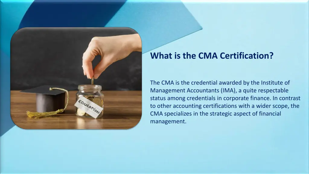what is the cma certification