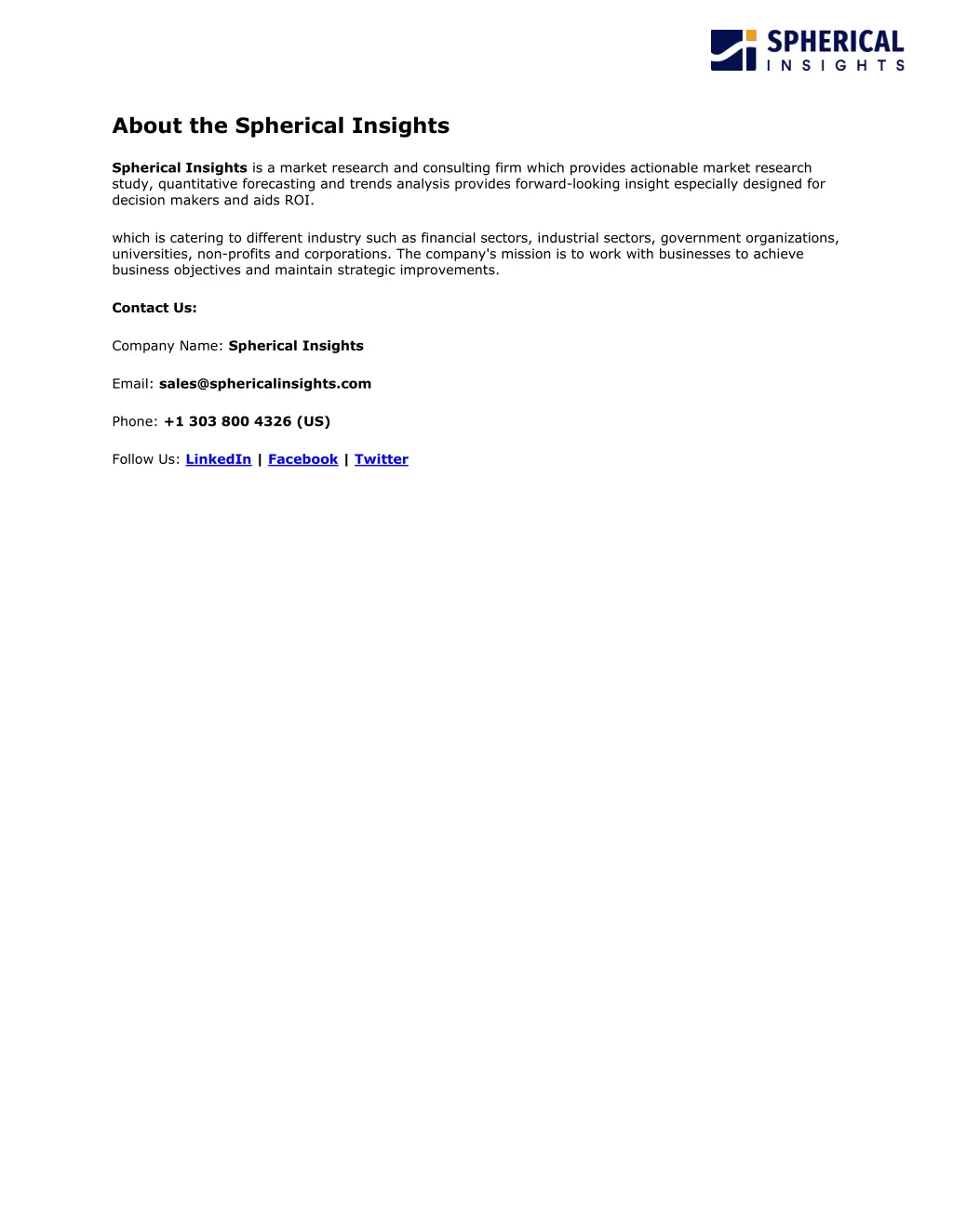 about the spherical insights