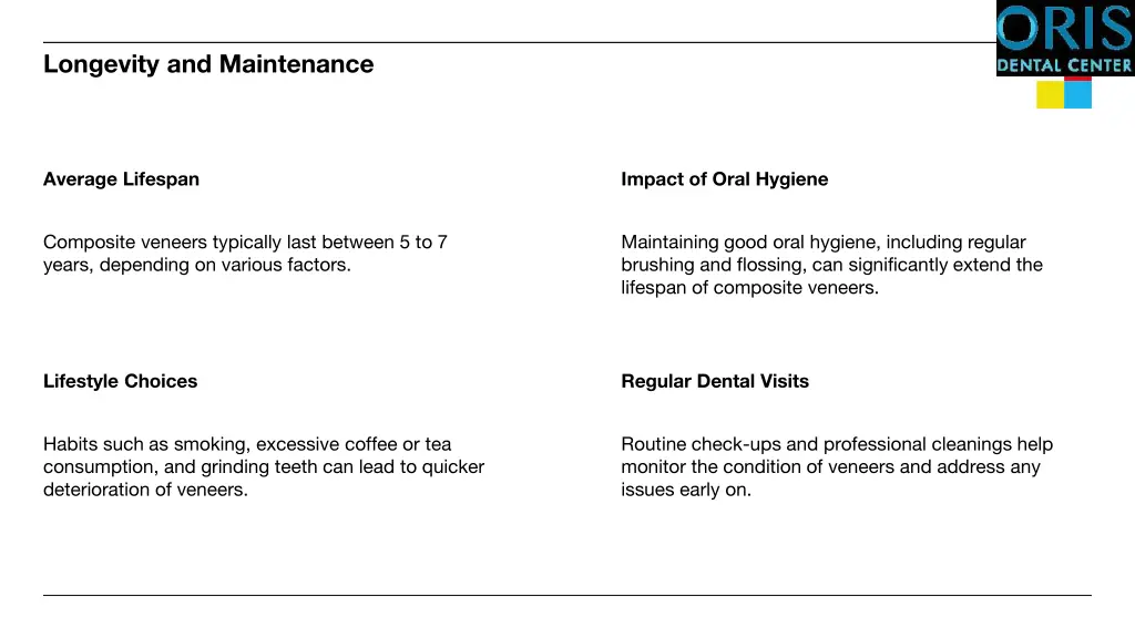 longevity and maintenance