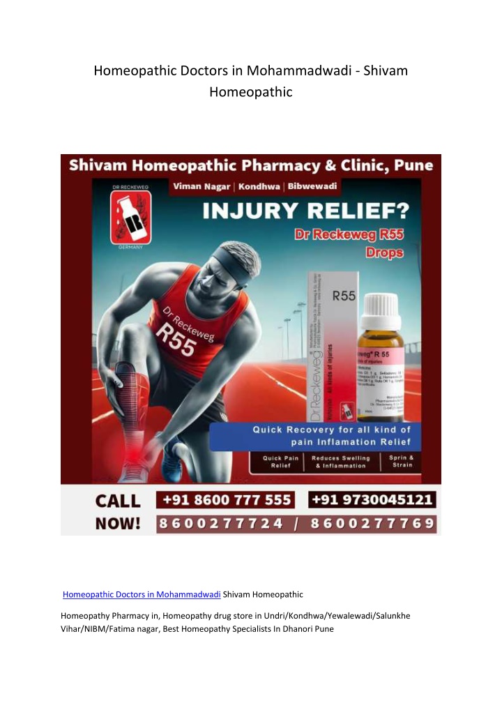 homeopathic doctors in mohammadwadi shivam