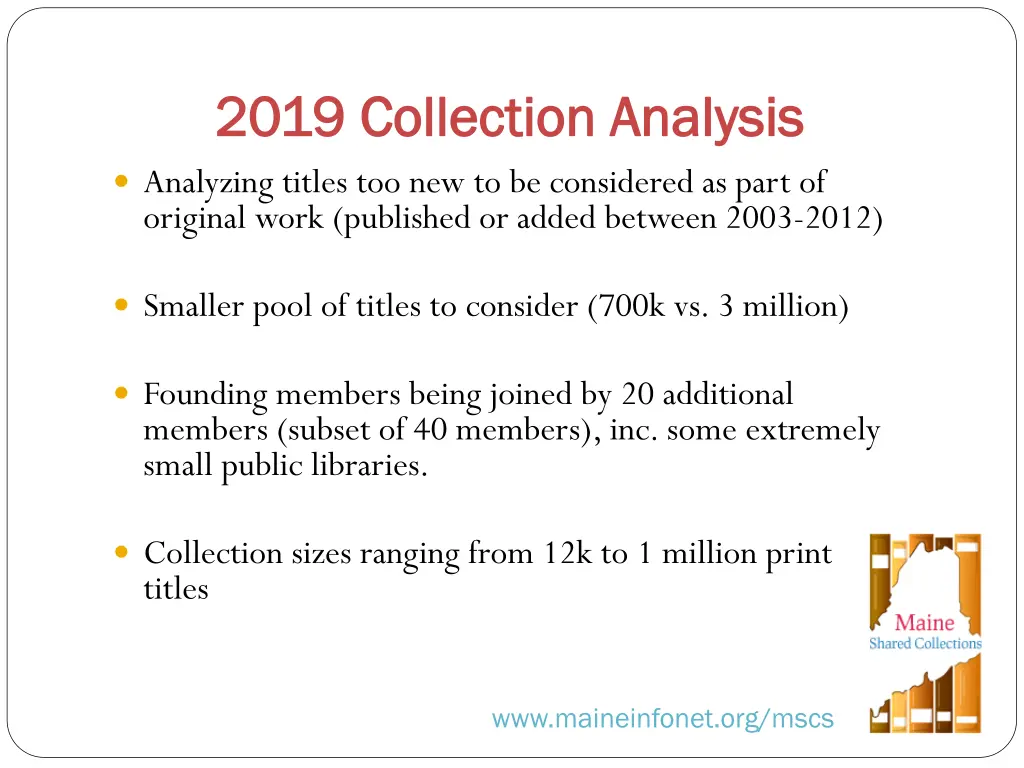 2019 collection analysis 2019 collection analysis
