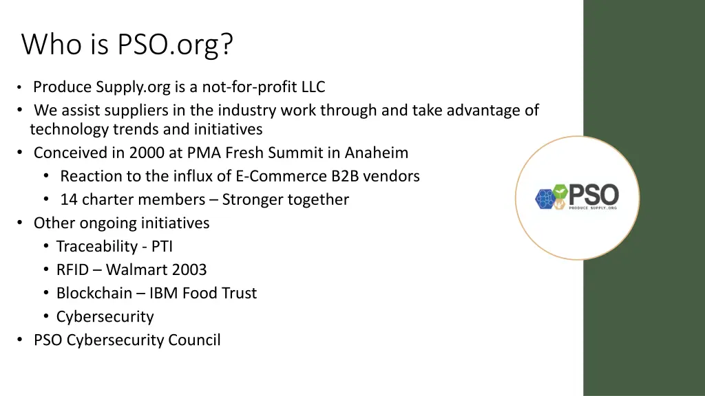 who is pso org