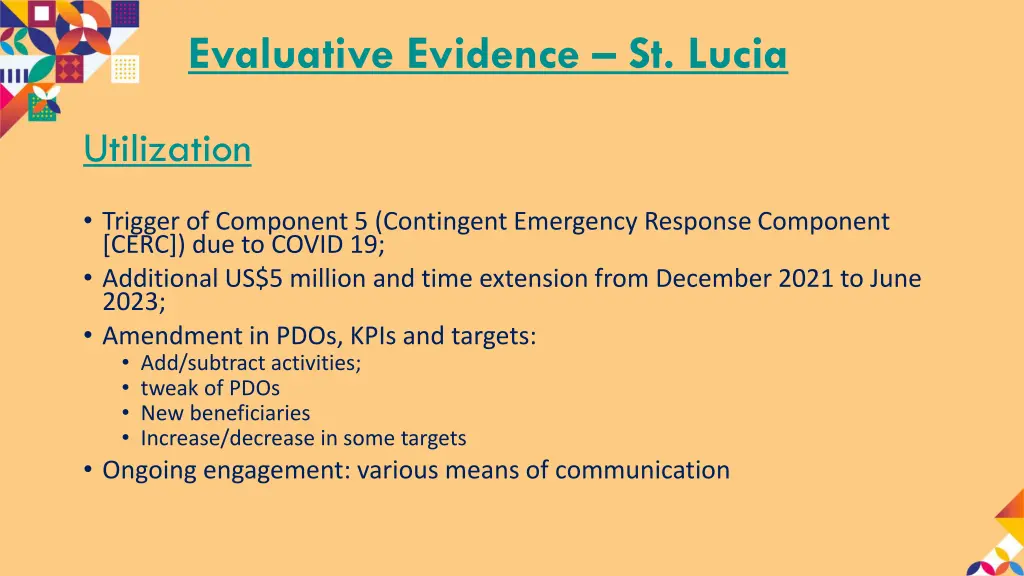 evaluative evidence st lucia 4