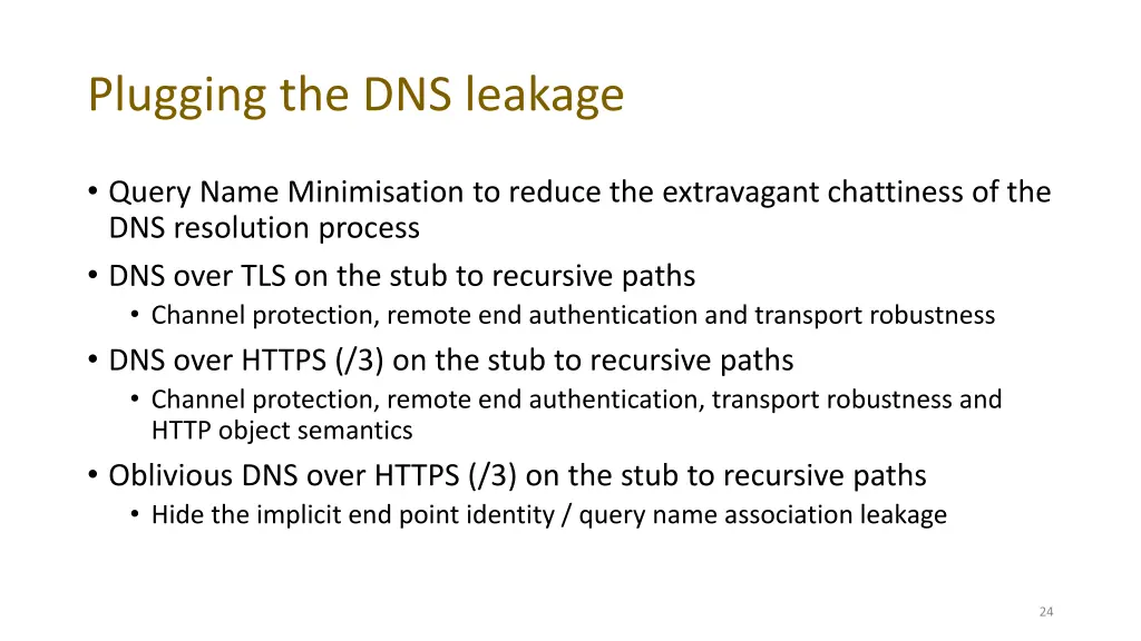 plugging the dns leakage