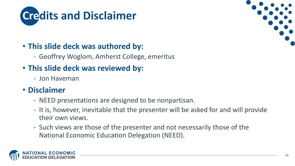 credits and disclaimer 1