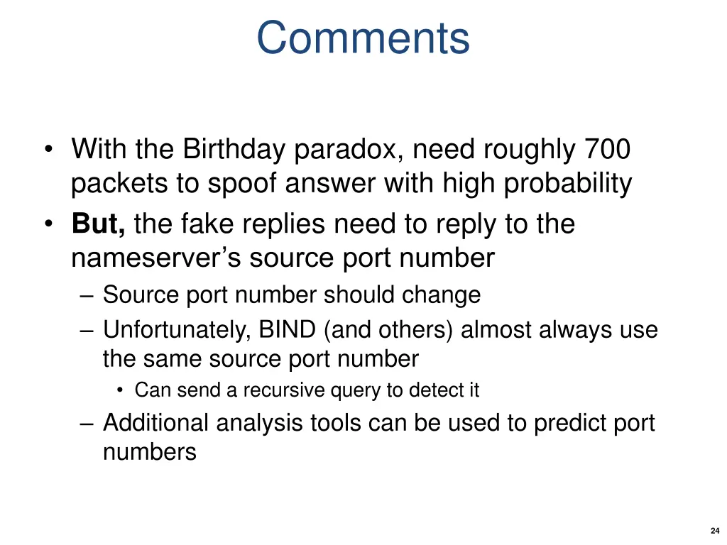 comments