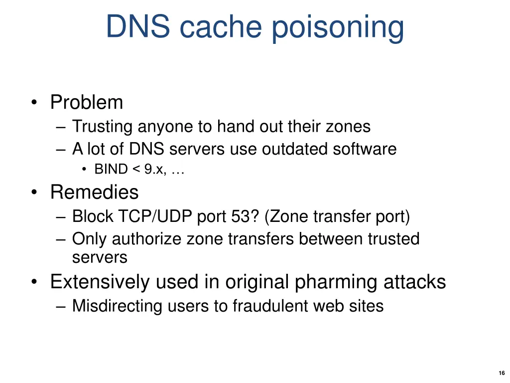 dns cache poisoning 6