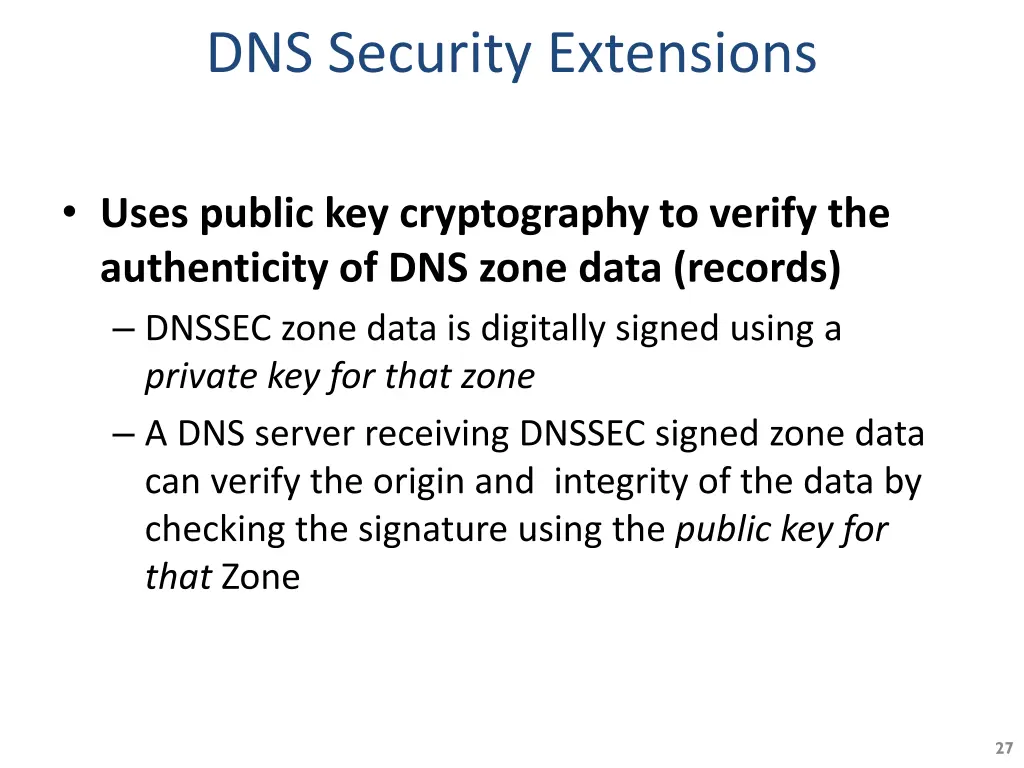 dns security extensions