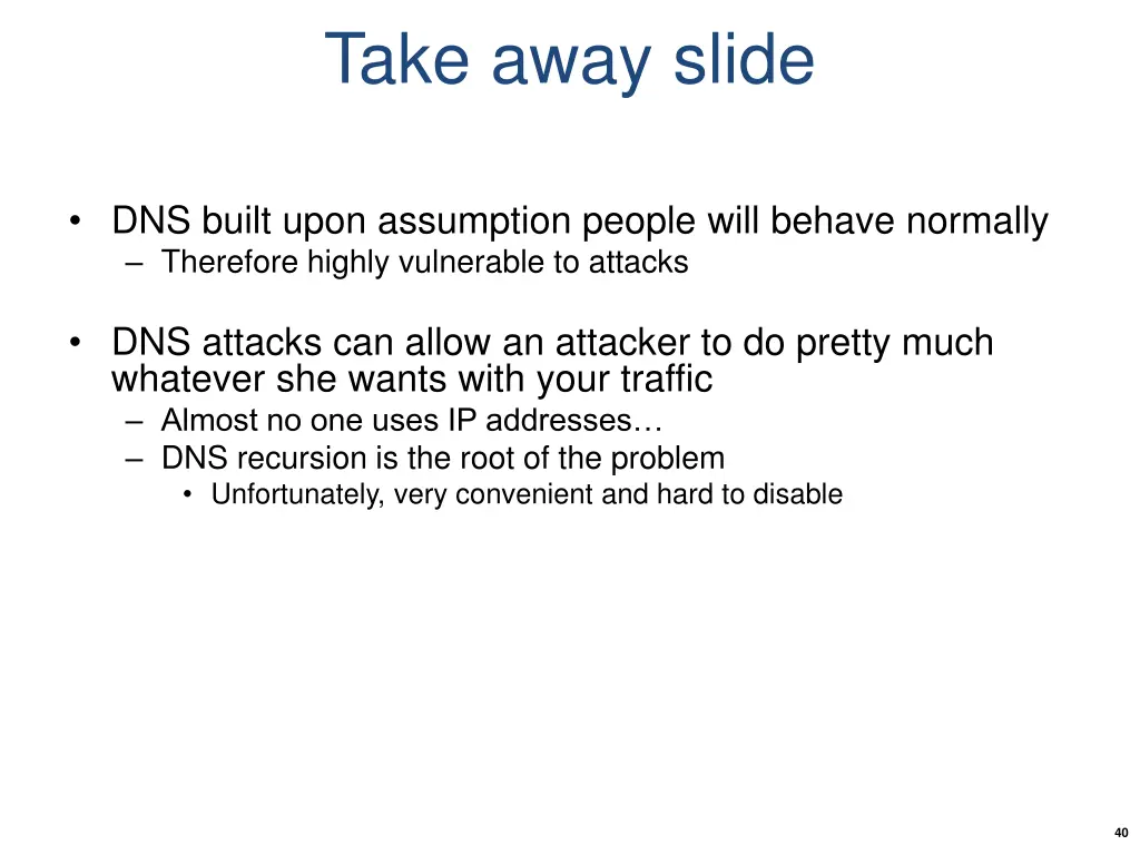 take away slide