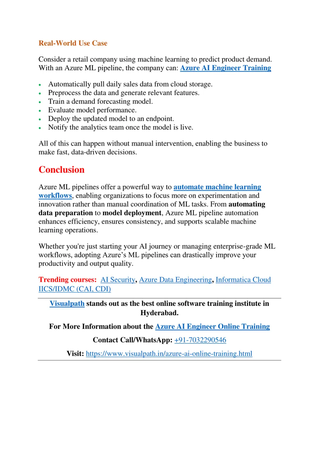 real world use case