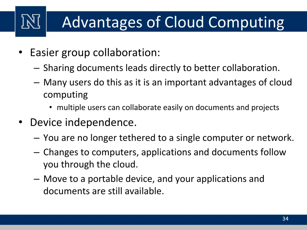 advantages of cloud computing 5