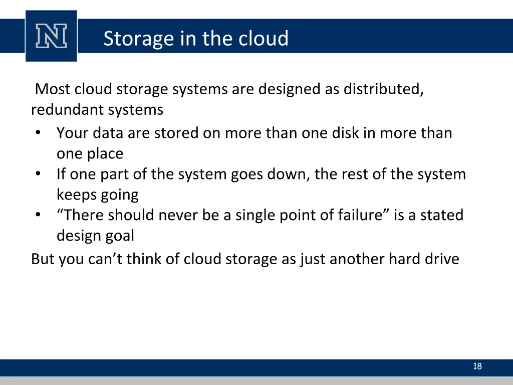 storage in the cloud