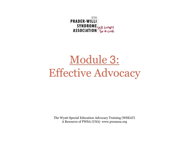 module 3 effective advocacy