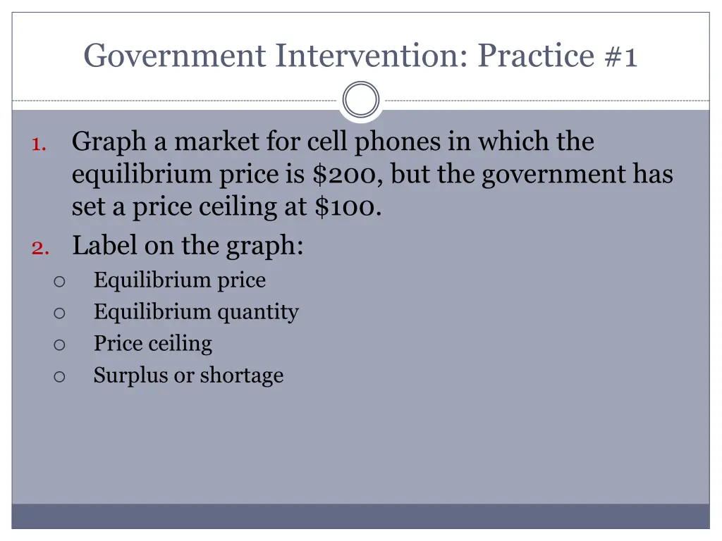 government intervention practice 1