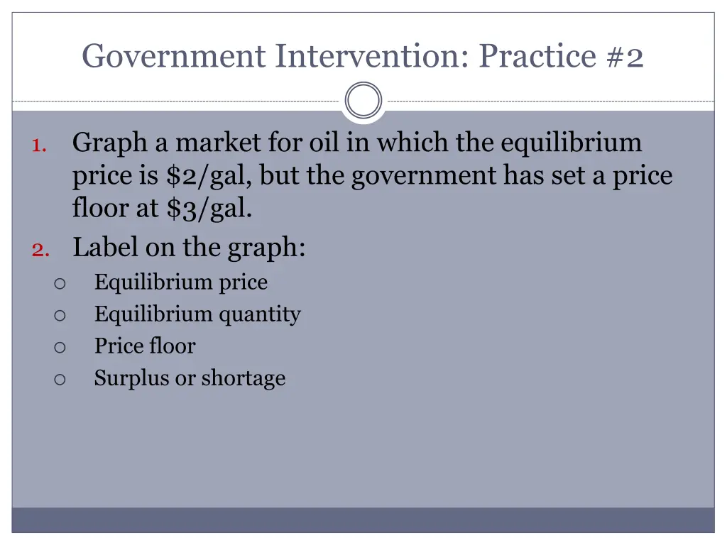 government intervention practice 2