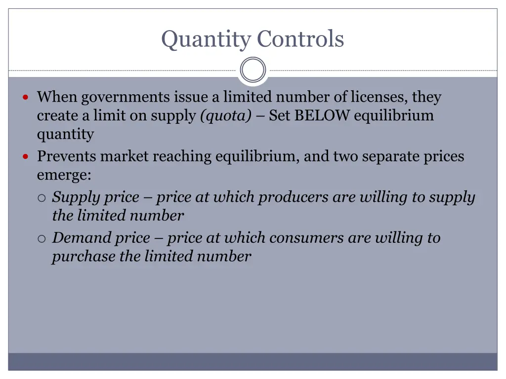 quantity controls