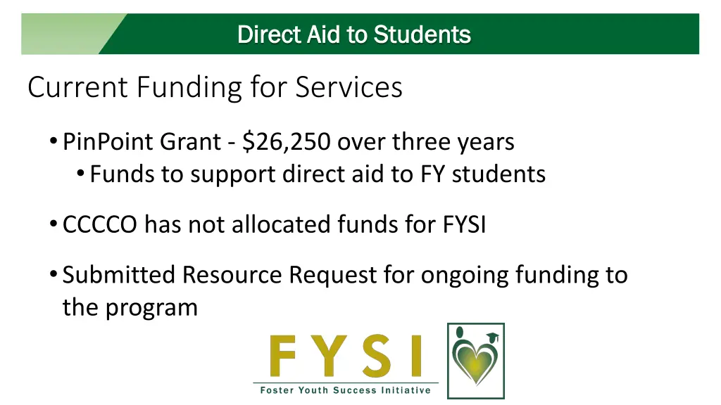 direct aid to students direct aid to students