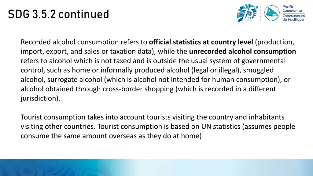 sdg 3 5 2 continued