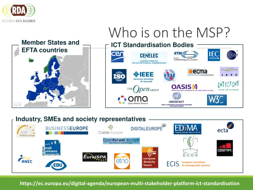 msp advisor on ict standardisation