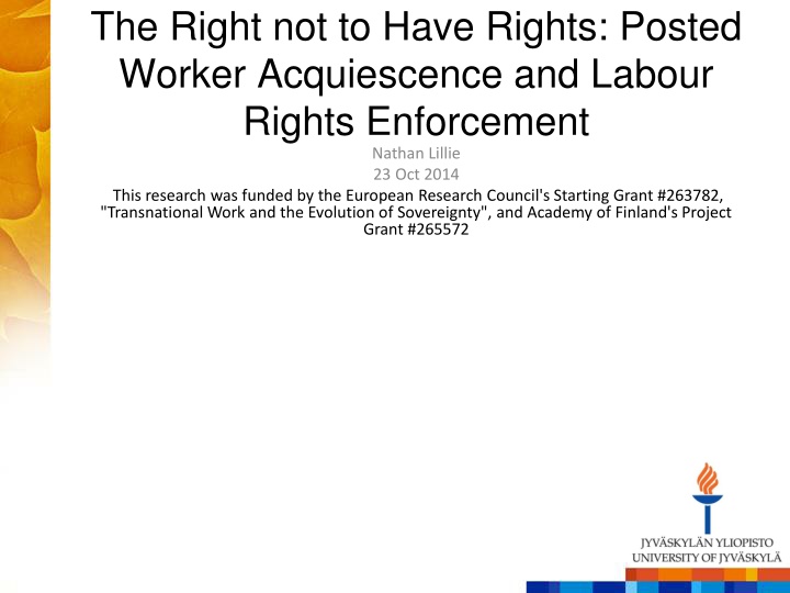 the right not to have rights posted worker