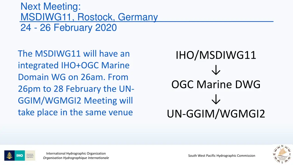 next meeting msdiwg11 rostock germany