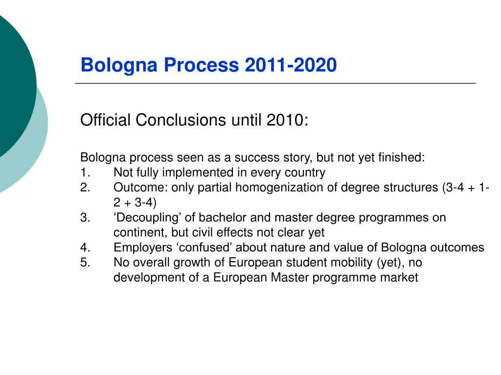 bologna process 2011 2020