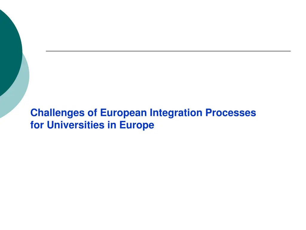 challenges of european integration processes