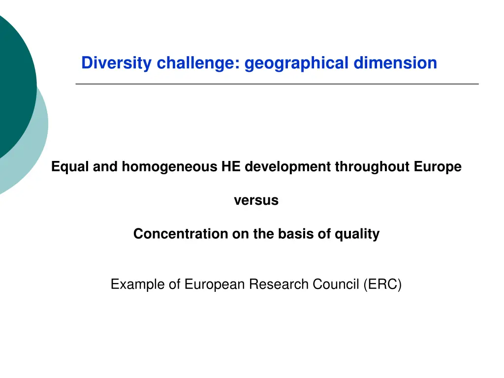 diversity challenge geographical dimension