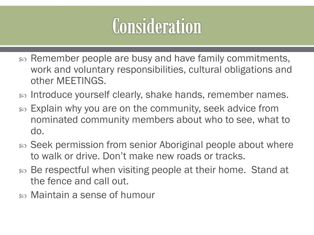 consideration