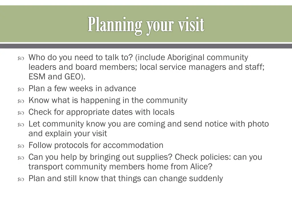planning your visit