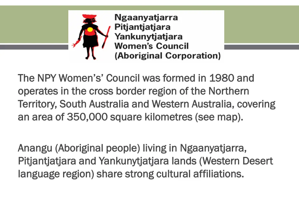 the npy women s council was formed in 1980