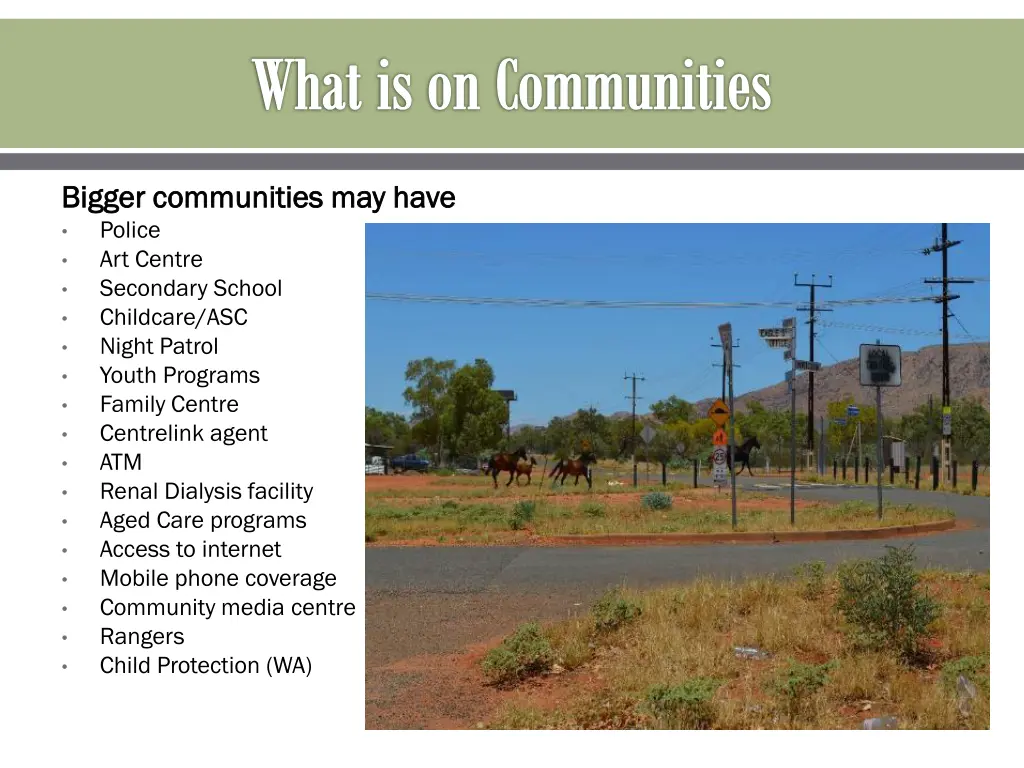 what is on communities 1