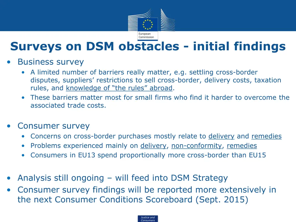 surveys on dsm obstacles initial findings