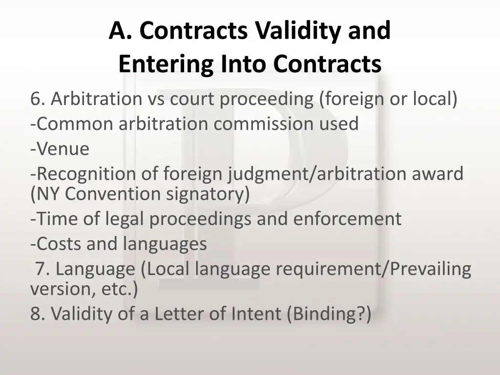 a contracts validity and entering into contracts 1
