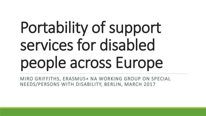 portability of support portability of support