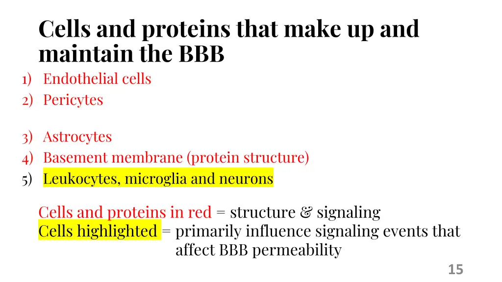 cells and proteins that make up and maintain 1