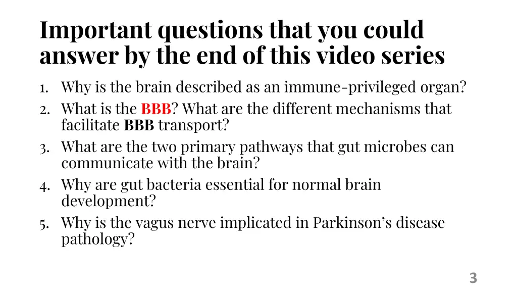 important questions that you could answer