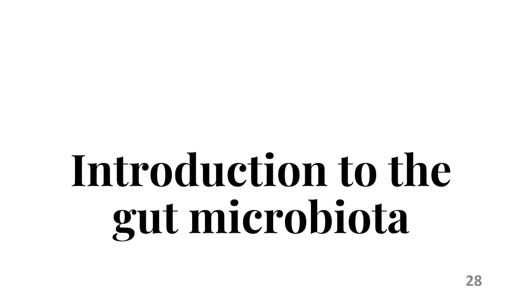 introduction to the gut microbiota