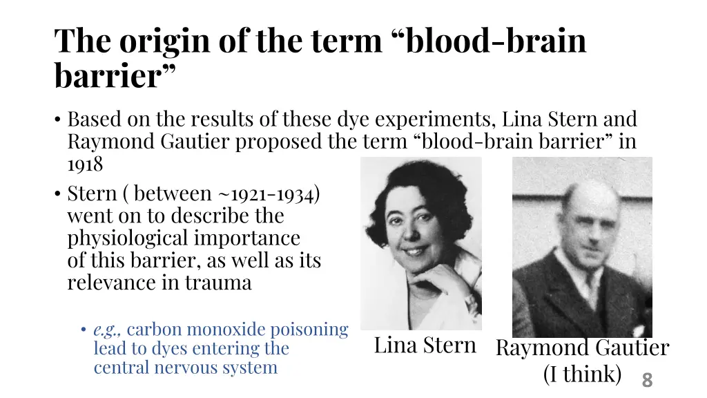 the origin of the term blood brain barrier based