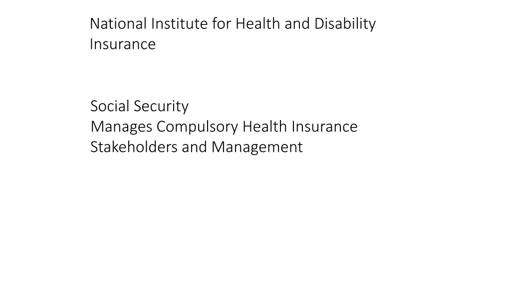 national institute for health and disability