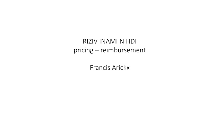 riziv inami nihdi pricing reimbursement