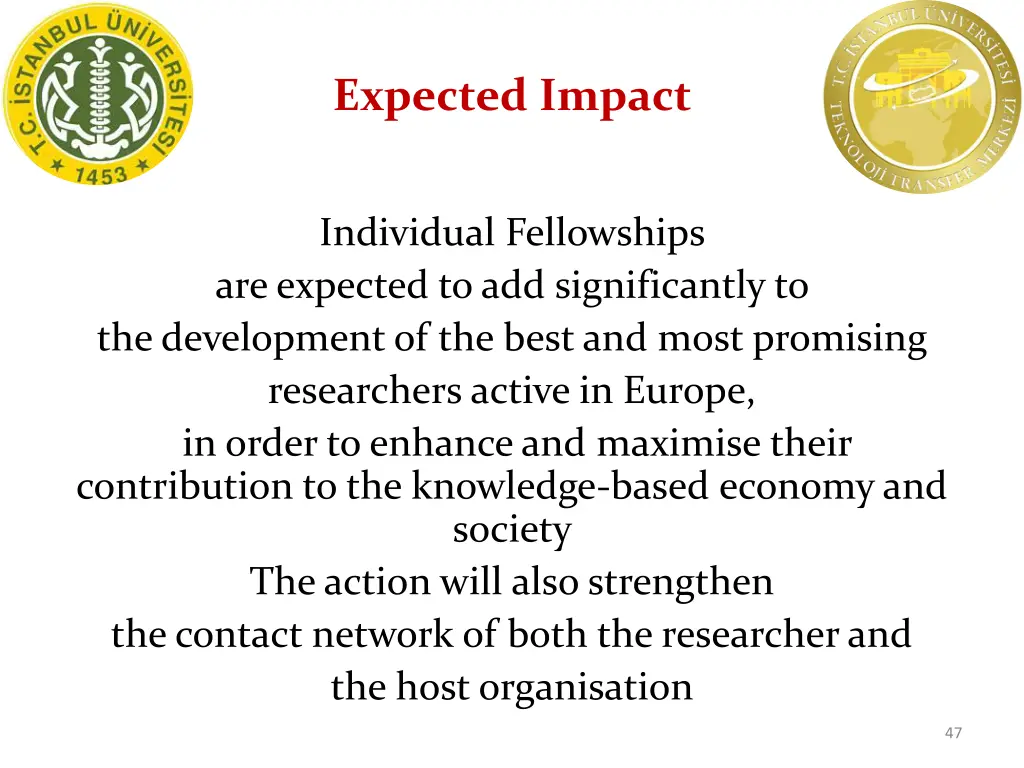 expected impact 1