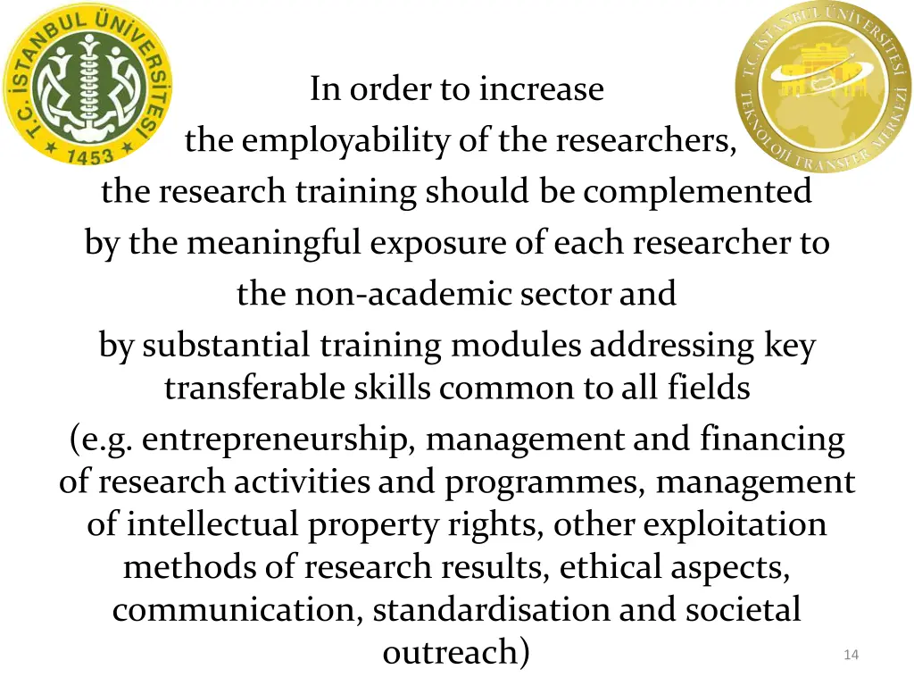 in order to increase the employability