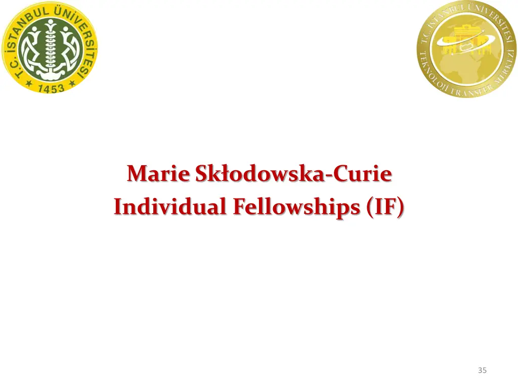 marie sk odowska curie individual fellowships if