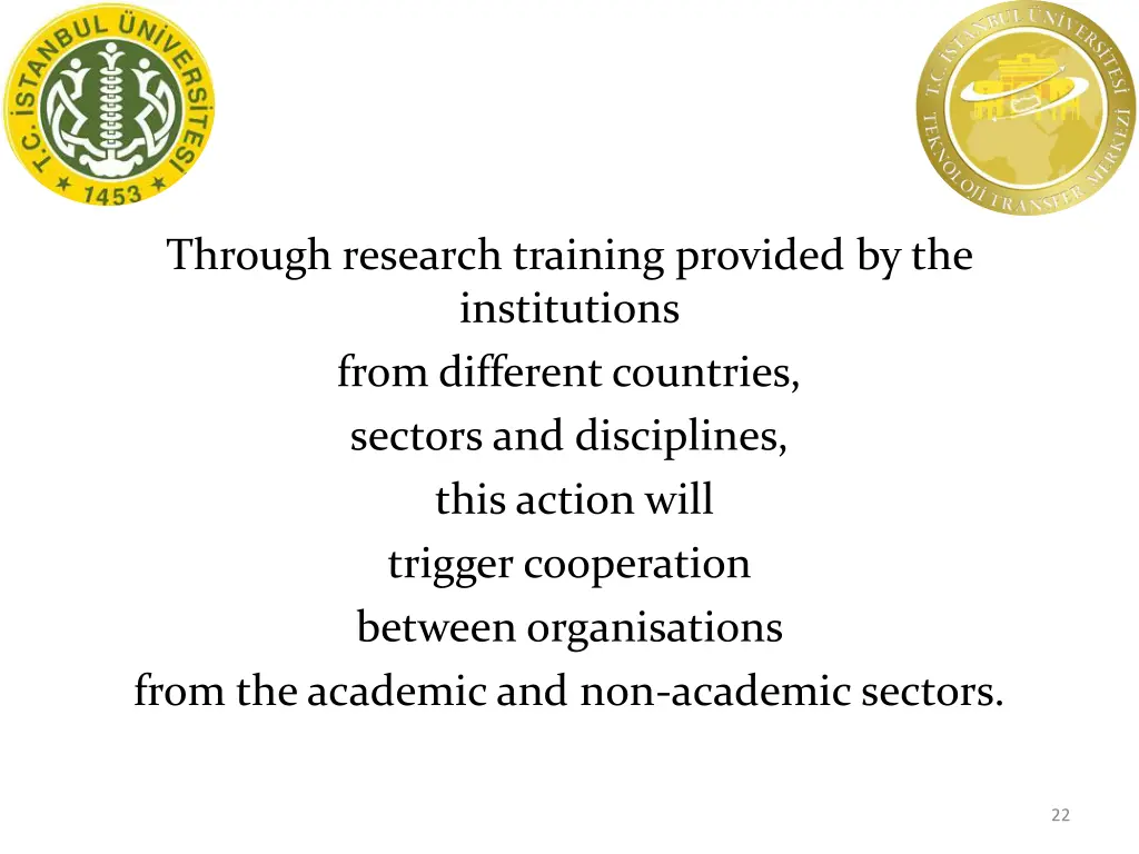 through research training provided